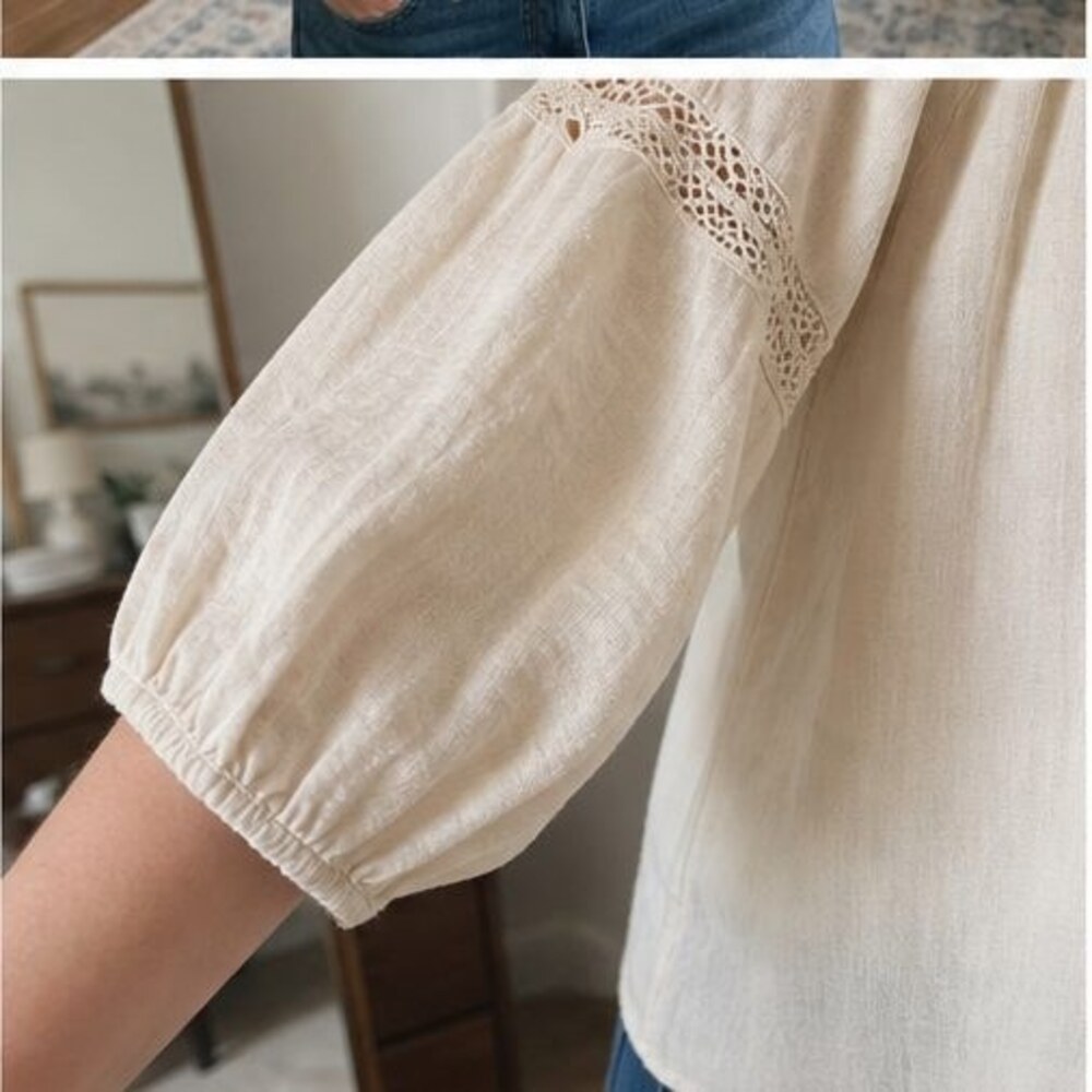 Lilac Ruffle Blouse - Picture 5 of 6
